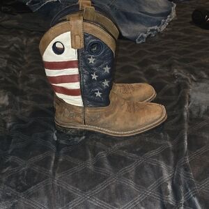 Kids Cowboy Boots - Brown and Multicolor